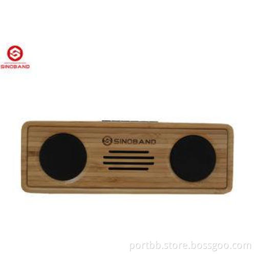 Hi Fi Bamboo Wood Bluetooth Speaker 10Watt for Mp3 / Mp4 /